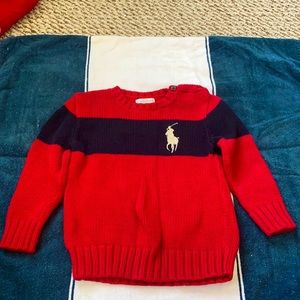 Red Polo sweater Worn, great Condition